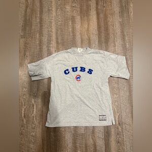 Lee Gray Cubs Logo Short Sleeve Tee